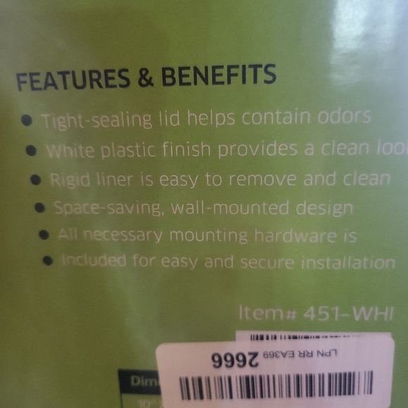 alpine sanitary Other Alpine Sanitary Napkins Receptacle Hygiene